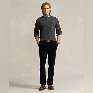 Polo Straight Fit corduroy pants (38x32) in Navy